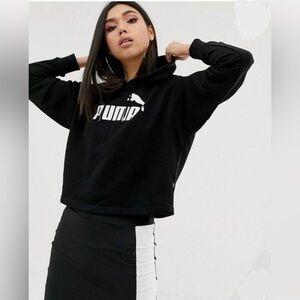 Puma Women's Essentials Cropped Logo Hoodie (Med.)